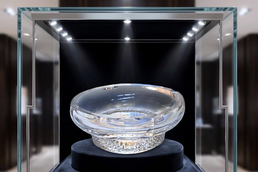 Cenicero de cristal bohemio: elegante e impresionante (3 kg)