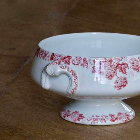 Image 1 of Large 19th-century ironstone bowl/salad bowl from the St. Amand collection, Boule de Neige