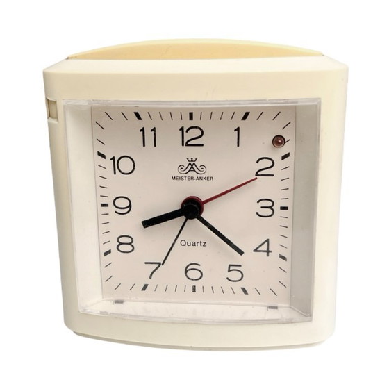 Image 1 of Alarm clock, vintage quartz clock MEISTER ANKER Germany 1980s