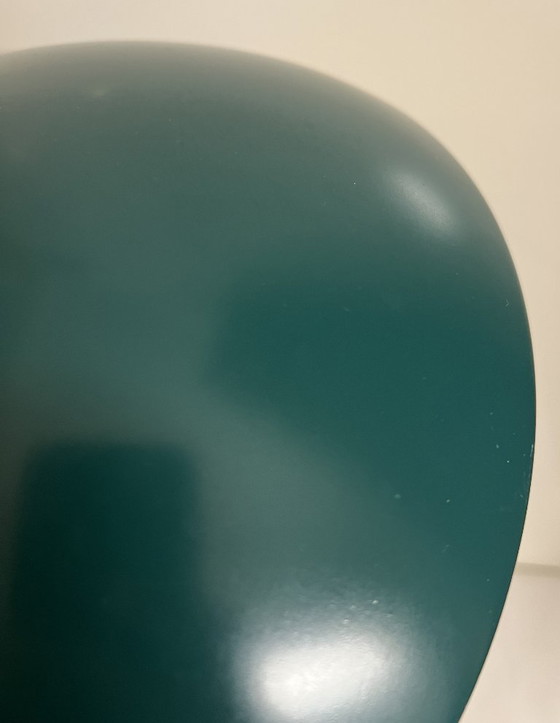 Verstellbare Schreibtischlampe Kaiser Idell Modell 6786 „Hexenhut“ Tischleuchte – Seegrün/Petrol (1950er) (photo 5 of 10)