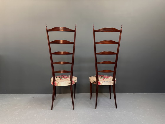 Image 1 of Pair of Paolo Buffa Ladder Chairs