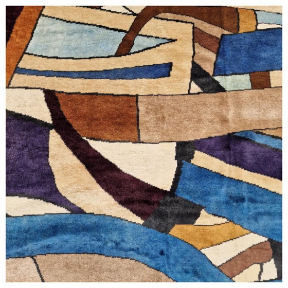 Tamara de Lempicka Composition Abstract Handgeknoopt Tapijt | Hedendaags | 215 × 275 cm (85 × 108 inch) (photo 10 of 12)