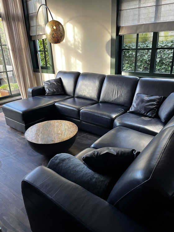 Image 1 of U-Shaped Leather Sofa Set