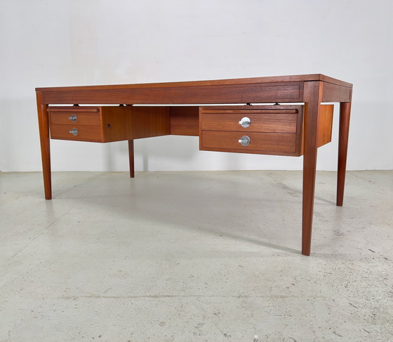 Image 1 of Extra Large Diplomat Desk by Finn Juhl for France & Søn / France & Daverkos
