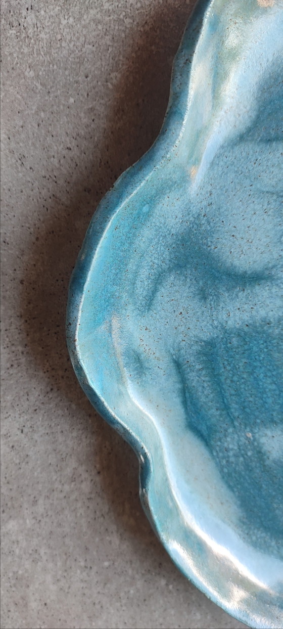 Image 1 of Audrey-signed ceramic art ceramic trinket dish