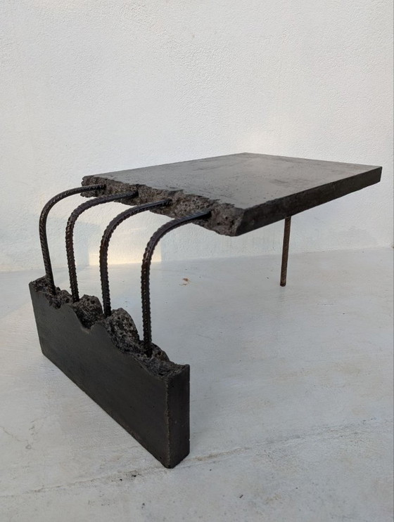 Image 1 of Wallavibe - D.B - Tavolino da caffè - Tavolo a L - Stile brutalista - Mobile scultoreo