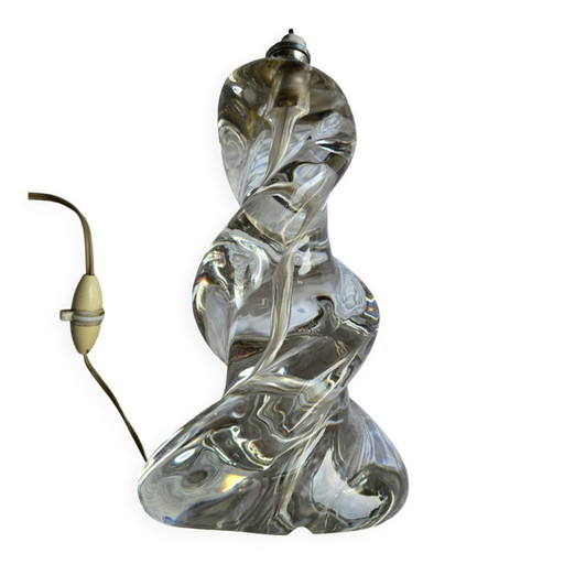 Vintage gedraaide Sèvres kristallen lampvoet, jaren 60-70 – tafellampen, Crystal