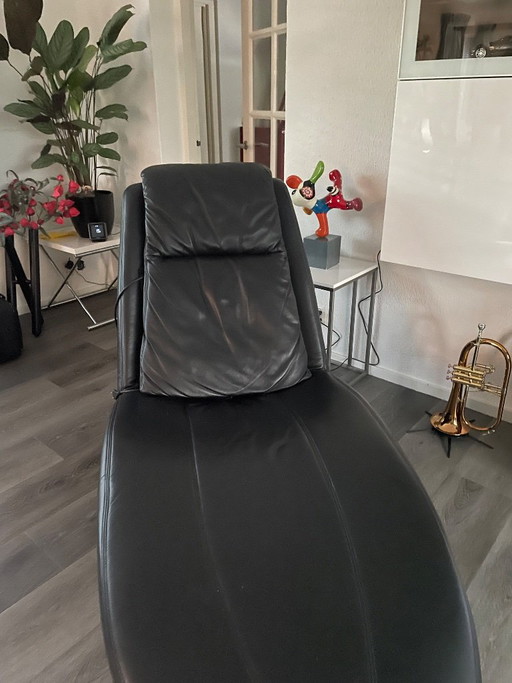 Himolla Verstellbarer relaxsessel, schwarzes Leder