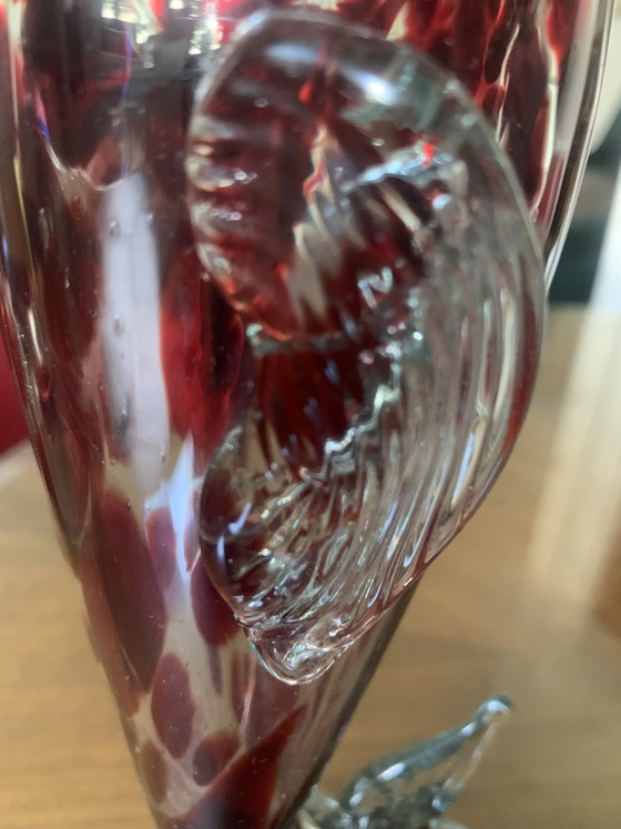 Zoomorphic Murano Glass Vase (37cm) – Scale & Cobalt Decor (photo 18 of 18)