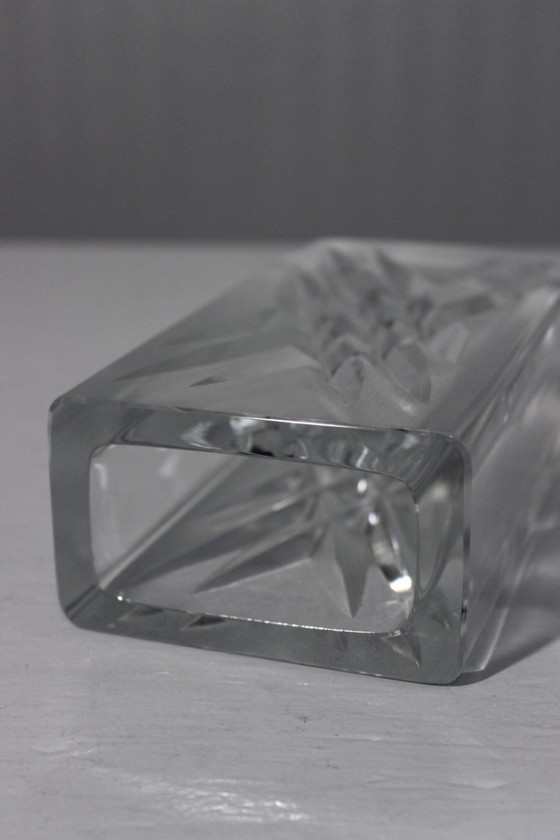 Image 1 of Claus Josef Riedel - Jarrón antiguo de cristal tallado y esmerilado, Austria, década de 1960