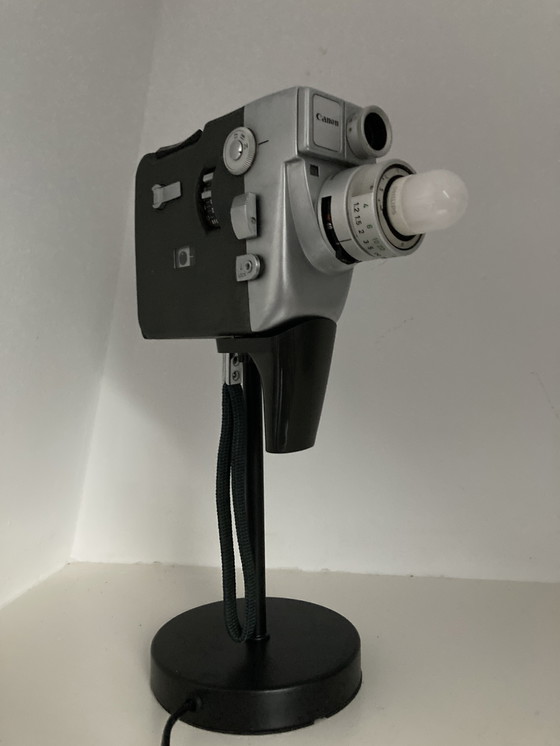 Image 1 of Retro Super 8 Film Camera Lamp on Stand