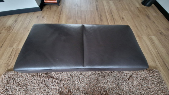 Image 1 of Leolux Ledersitzgruppe – Ecksofa, Hocker, Couchtisch, Teppich