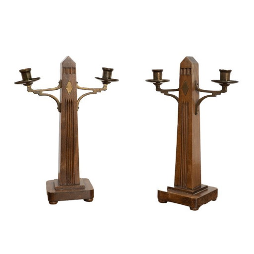 Candelabras by Gustav Serrurier-bovy