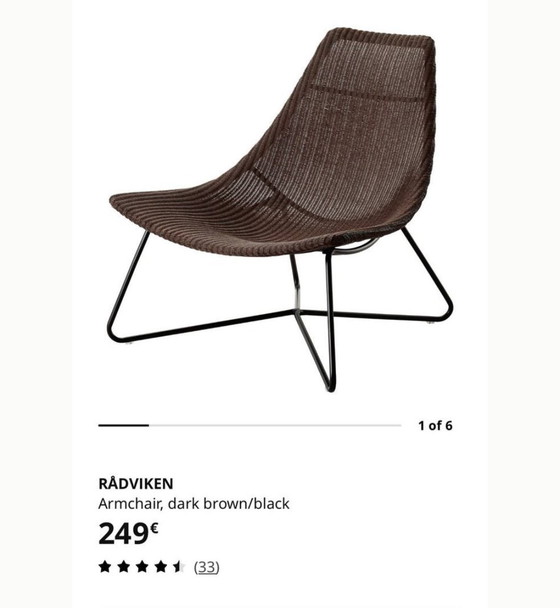 Image 1 of IKEA RÅDVIKEN Design Fauteuil 