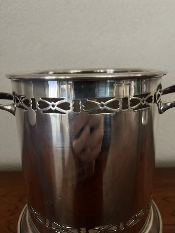 Image 1 of Portabottiglie da vino placcato argento Art Déco