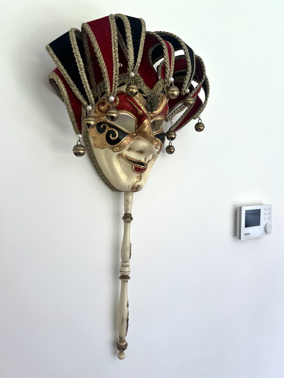 Image 1 of Vintage Venezia Carnaval Nar Masker