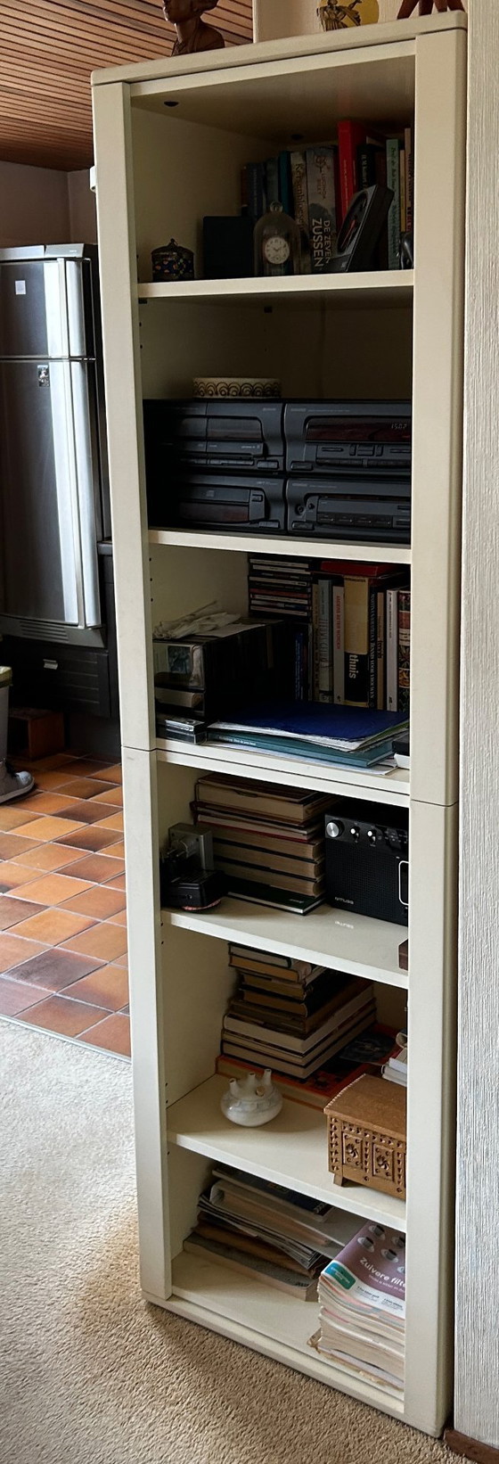 Libreria alta Interlübke, color crema, anni '80 – Librerie, Mdf (photo 6 of 6)