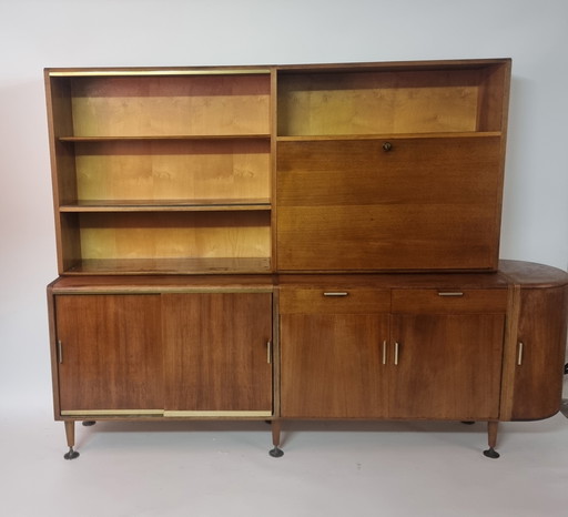 Mueble de pared / aparador / aparador Mid-Century – A.A. Patijn/Zijlstra – años 50