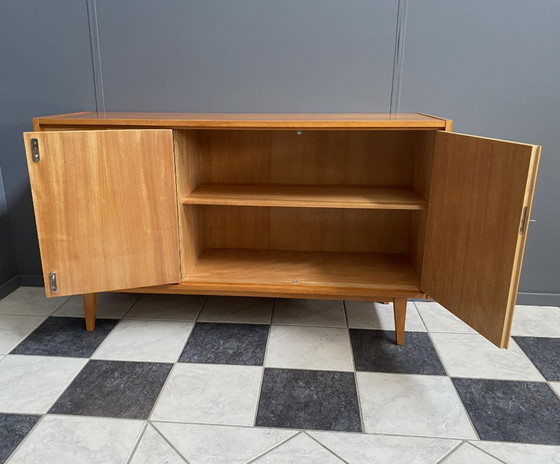 Image 1 of Wood sideboard 1960s 4 drawers and 2 doors