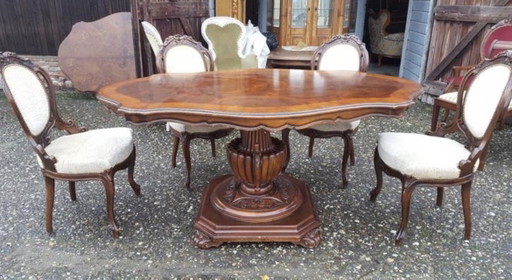 Barok eetkamer tafel