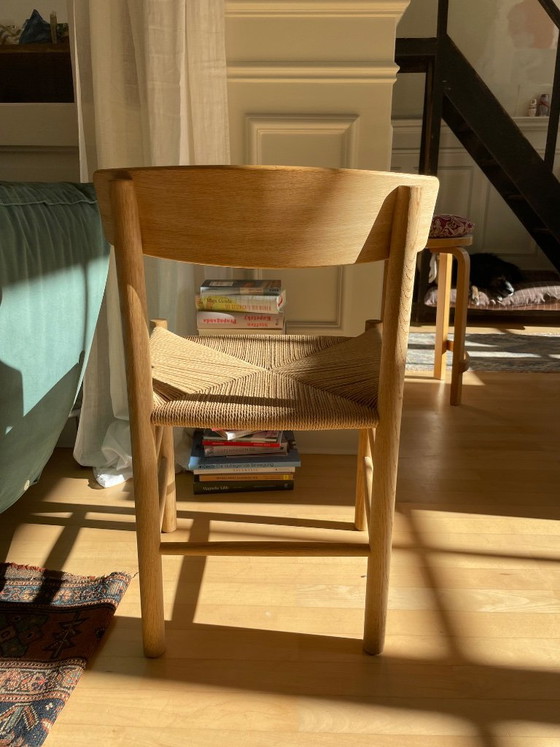 Sedia Fredericia J39, disegnata da Børge Mogensen, Rovere saponato, Sedie da pranzo, Legno, Altro, Marrone (foto 5 di 5)