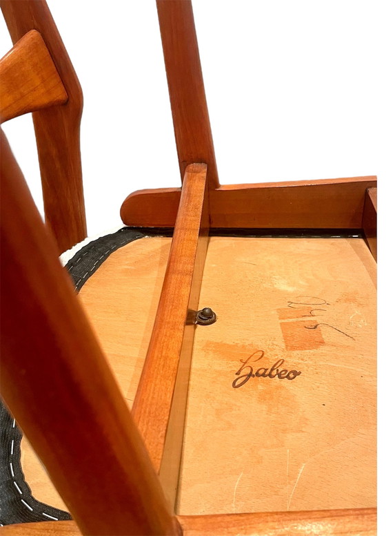 Image 1 of 4 sedie da pranzo vintage in teak Habeo Boomerang