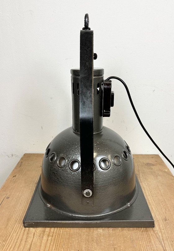 Image 1 of Projecteur de théâtre gris vintage d'Elektrosvit, années 1970