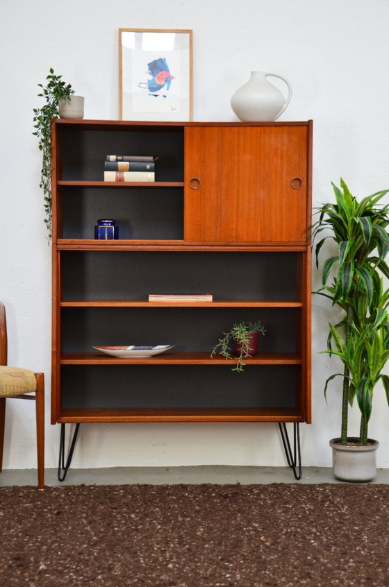 Image 1 of Vintage open bookcase, teak chest of drawers, mid-century sideboard, retro