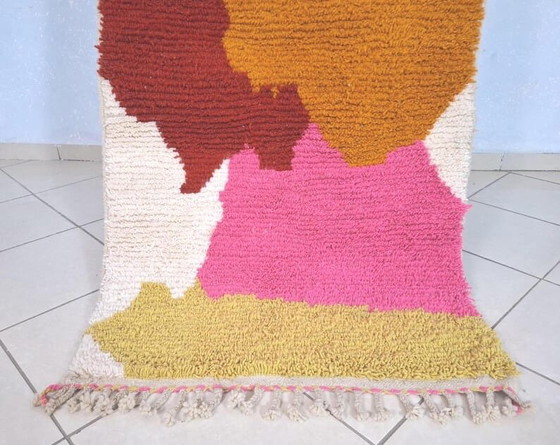 Image 1 of Alfombra Beni Ourain de auténtica lana natural, 2/3 m