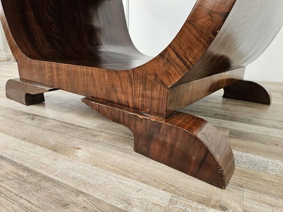 Art Decò Dining Table in Walnut Burl, 1940 – Wood (photo 19 of 21)