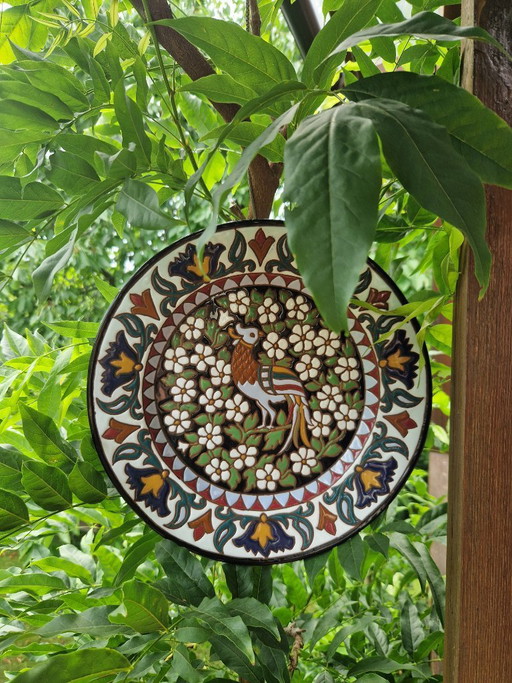 Piatto da muro.Coingraziamento.Granada.Ceramica spagnola di Fajalauza. – wanddecoratie