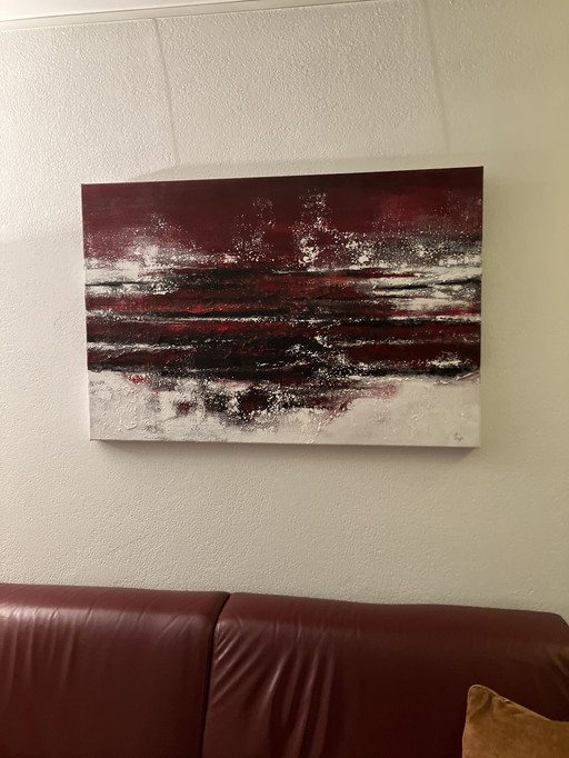 Peinture abstraite de Lyn van Bezouw