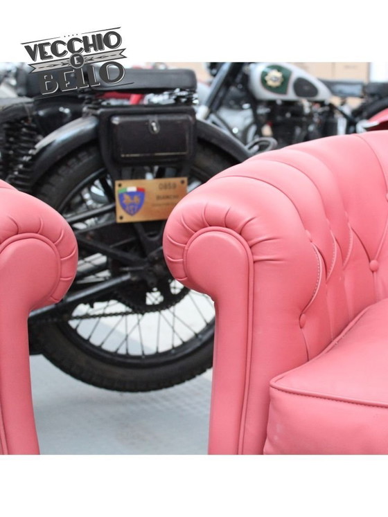 Image 1 of Roze Chester fauteuils (paar)