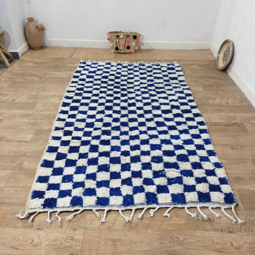 Auténtica alfombra bereber marroquí de lana 250 x 147 cm / Authentiek Marokkaans Berbertapijt 250 x 147 cm