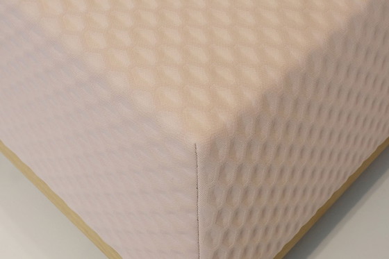 Image 1 of Bogaerts Oblique pouf in 3d pink Cubic fabric by Gabriel