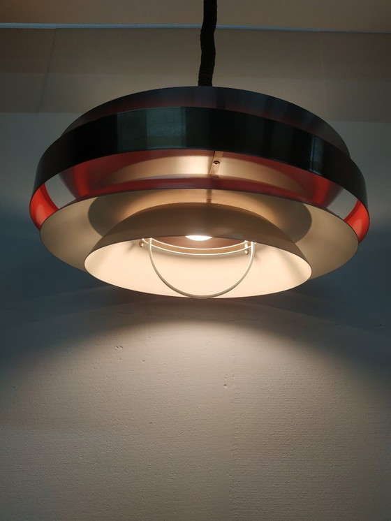 Image 1 of Scandinavian-style ceiling-design ring lamp by Herda, 1960s-70s (adjustable in height)