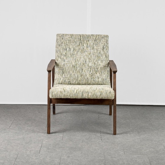 Vintage Armchair, 1960s, Czechoslovakia, Wood, Brown (photo 3 of 14)