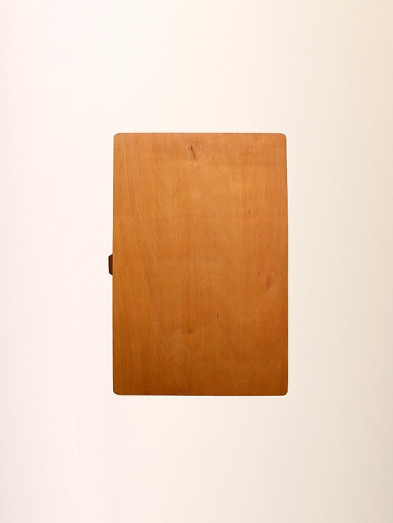 Image 1 of 1960s Scandinavian Beechwood Bedside Table