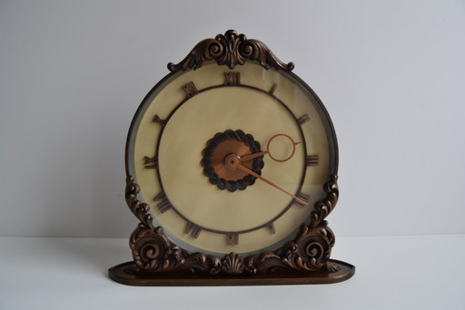 Reloj decorativo de mediados de siglo, Checoslovaquia, década de 1960. 