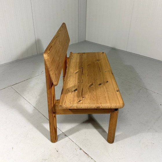 Image 1 of Korup Stolefabrik solid pine bench with storage Denmark