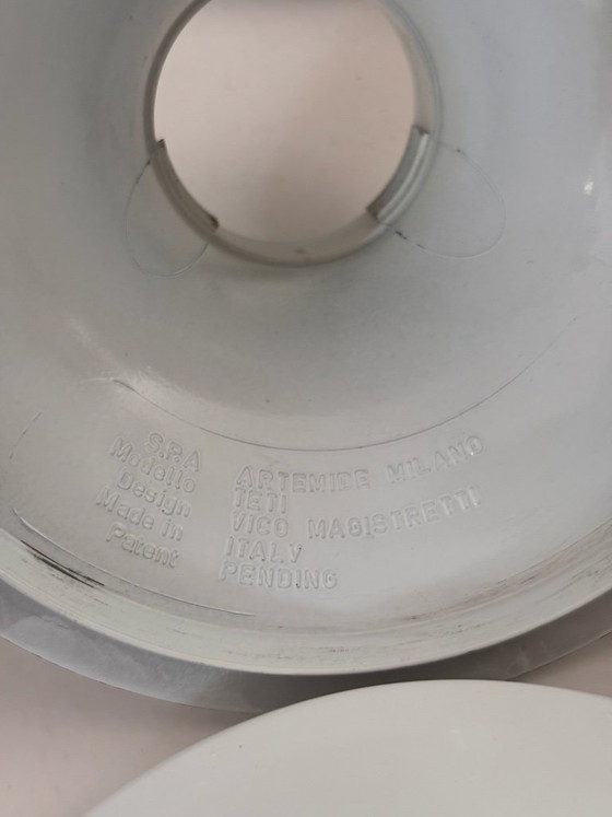 Image 1 of Komposition aus 13 Teti Vico Magistretti Wandleuchten für Artemide, 1970, ABS Space Age