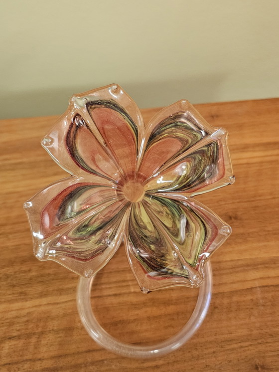 Image 1 of Flor decorativa de cristal de Murano, Italia.