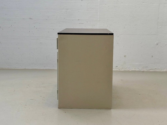Vintage Sideboard – Industrial Design, Grey & Brown – Wood (photo 10 of 12)