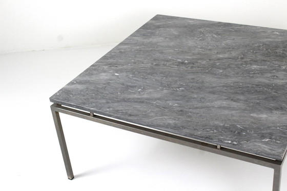 Image 1 of mesa de centro de mármol cromado