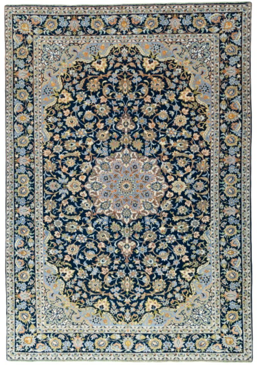 Hand-knotted Isfahan cork oriental rug - 344 x 237 cm