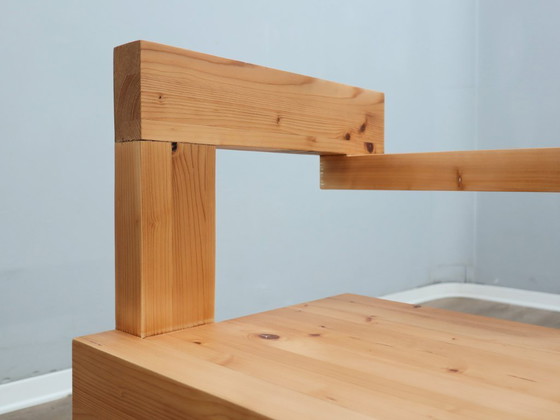 Image 1 of Silla Steltman de madera de alerce de la década de 1980 de Gerrit Rietveld