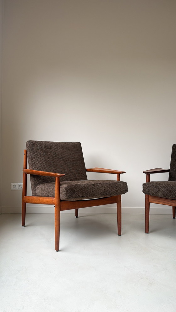 Image 1 of Fauteuil vintage en teck par Arne Vodder pour Glostrup du Danemark