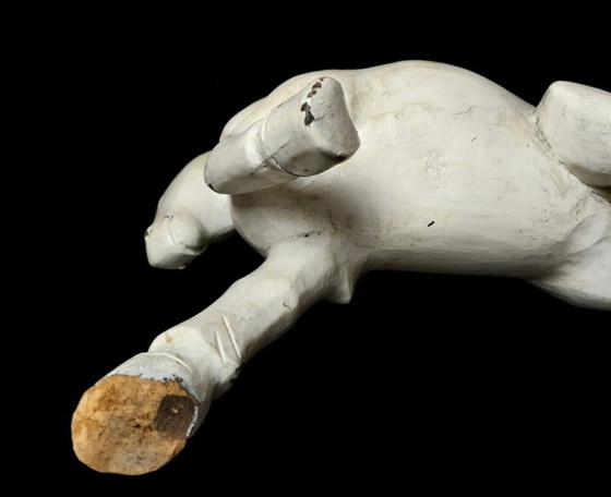 Image 1 of Cavallo in legno intagliato – Arte popolare – Francia/Svizzera, circa 1880