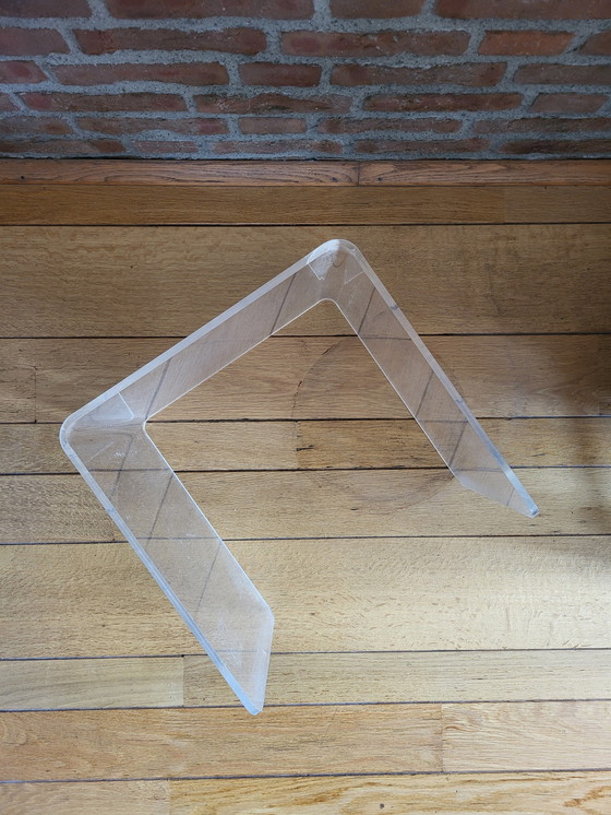 Image 1 of Vintage plexiglass side table