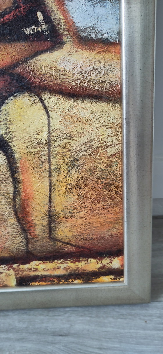 Image 1 of Benjamin Long - acrylschilderij Aztecs